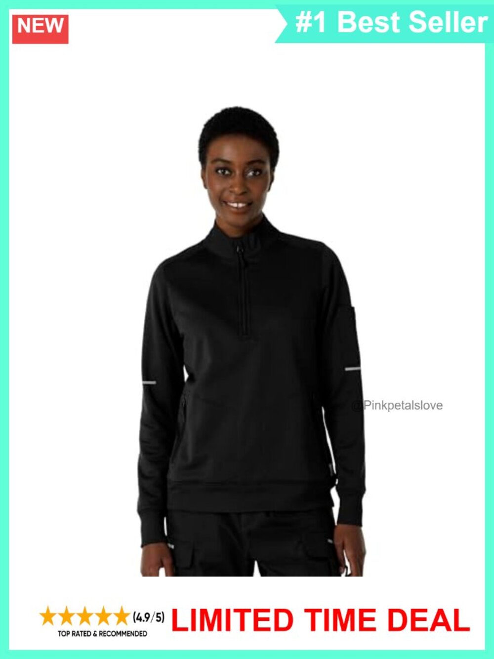 Carhartt Rugged Flex RSCU Modern Fit Half Zip Scrub Jacket Fleece Water